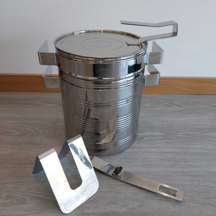 Espagueteira Design Italiano Angiolina Aço inox Riva 22cm