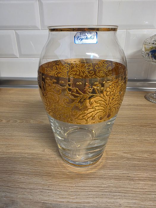 Vaso em Cyristal de Bohème nunca utilizado