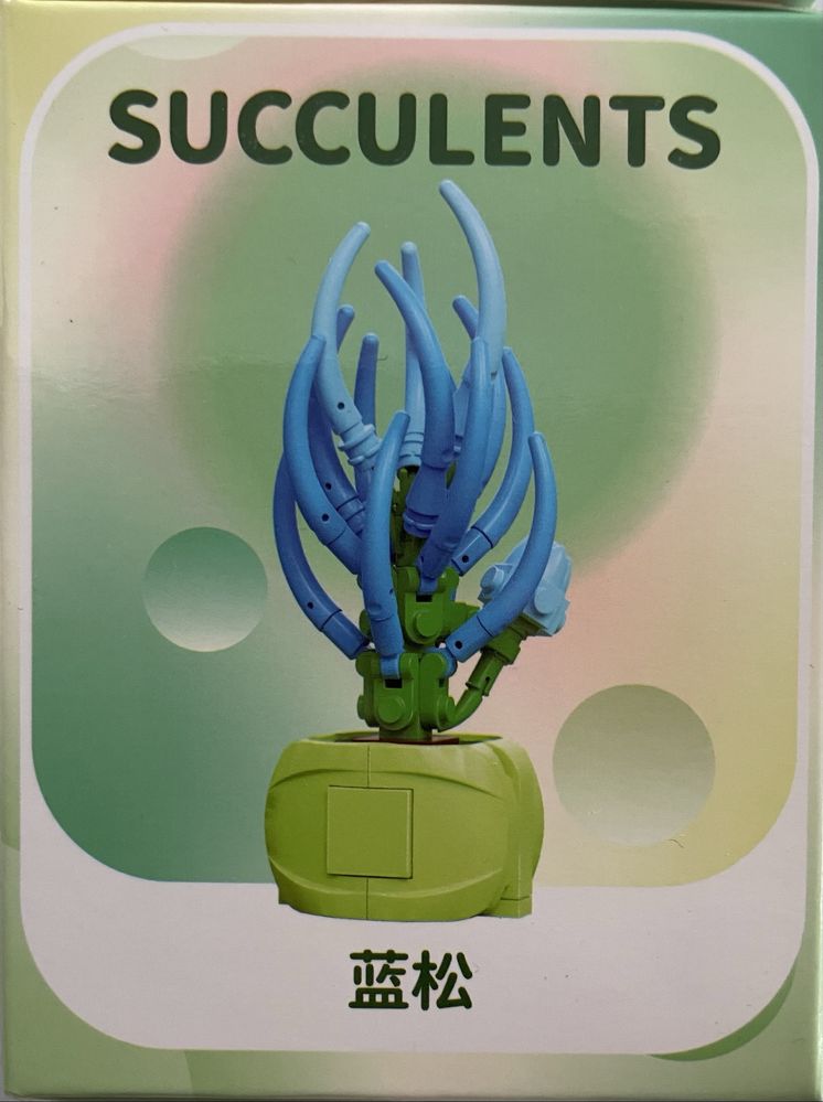 Klocki Mini Qi Zhi Le Sukulenty Senecioserpe 6+