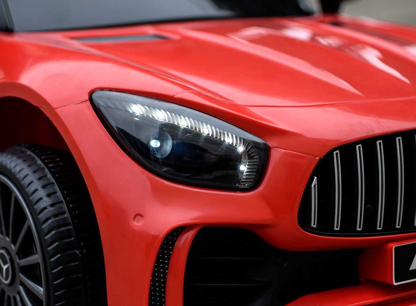 HIT! Autko dla dzieci MERCEDES GT-R + PILOT Mp3 światła SKÓRA