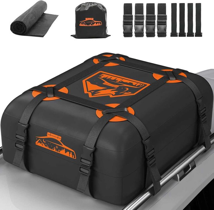 Rymopuey Bagażnik dachowy 425 l wodoszczelny dach samochodowy 1000D