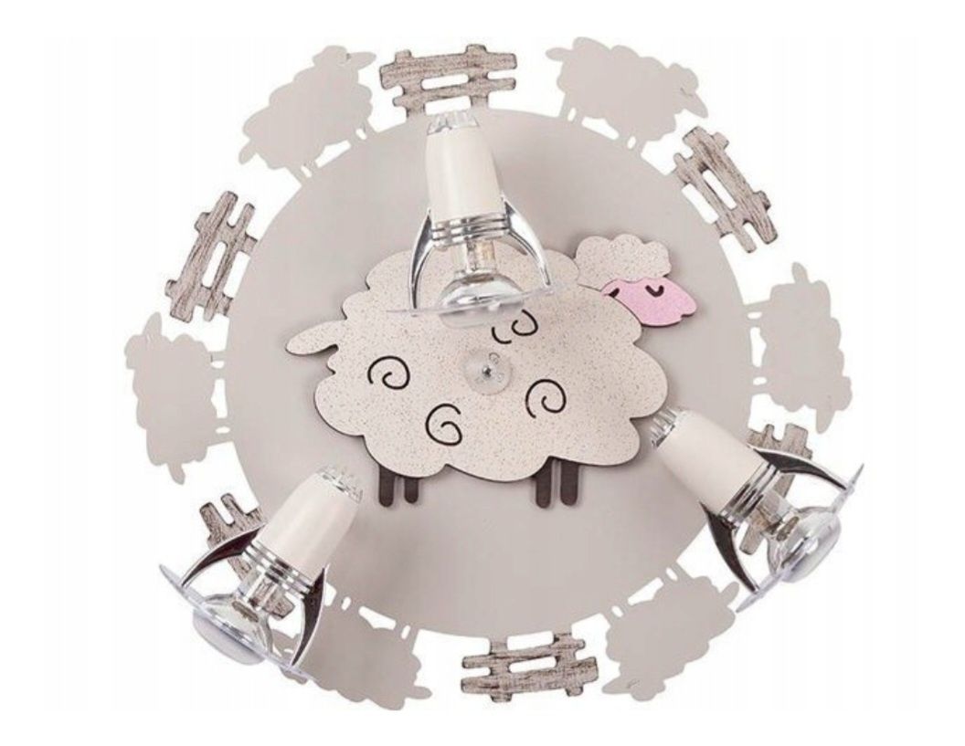 Lampa dziecieca plafon owieczka