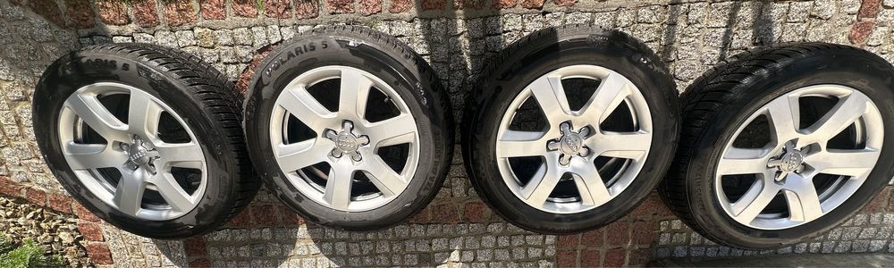 Oryginalne alufelgi Audi 17 + opony Barum 225/45 R17 stan bardzo dobry