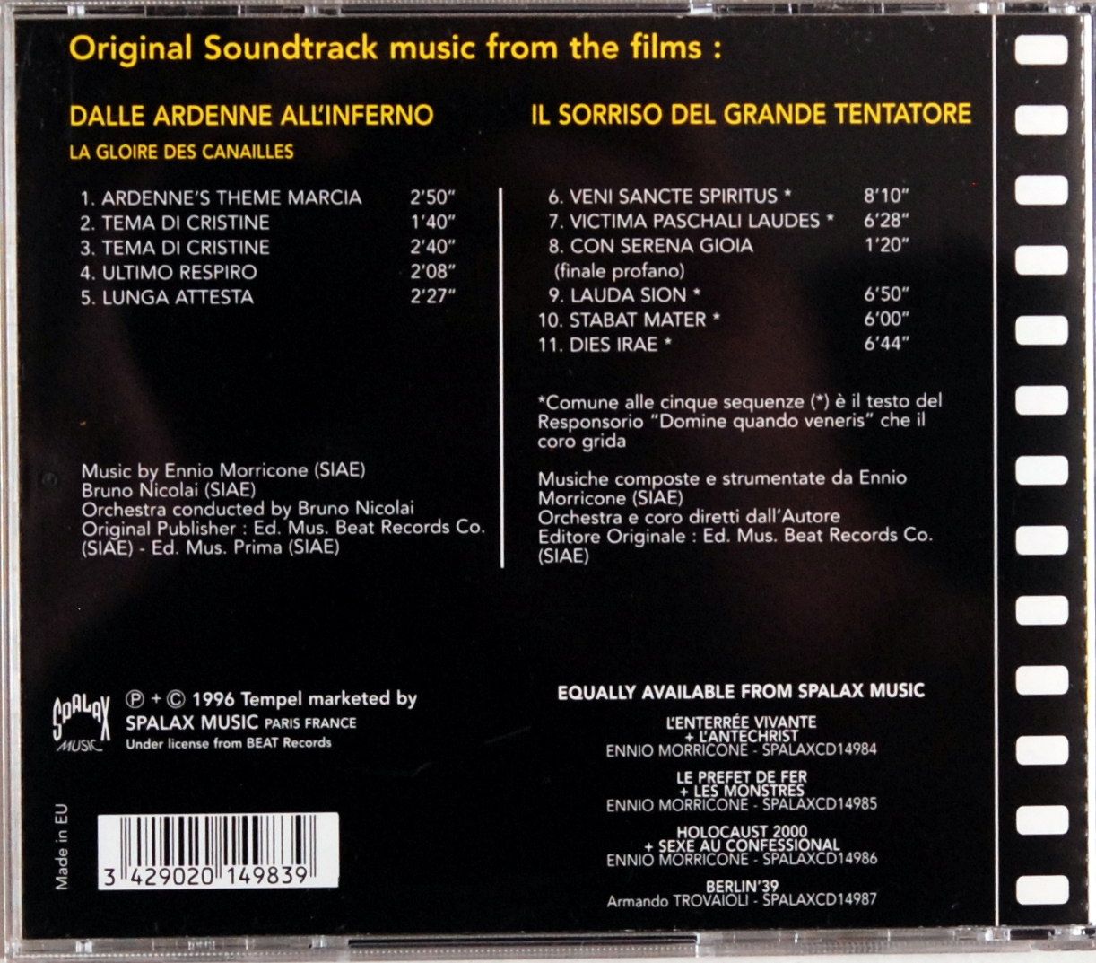 Ennio Morricone - La Gloire Des Canailles, Il Sorriso Del Grande..