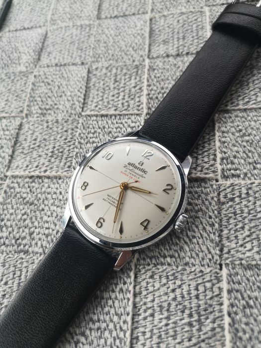 Zegarek atlantic worldmaster super de Lux 21 jewels z okresu PRL