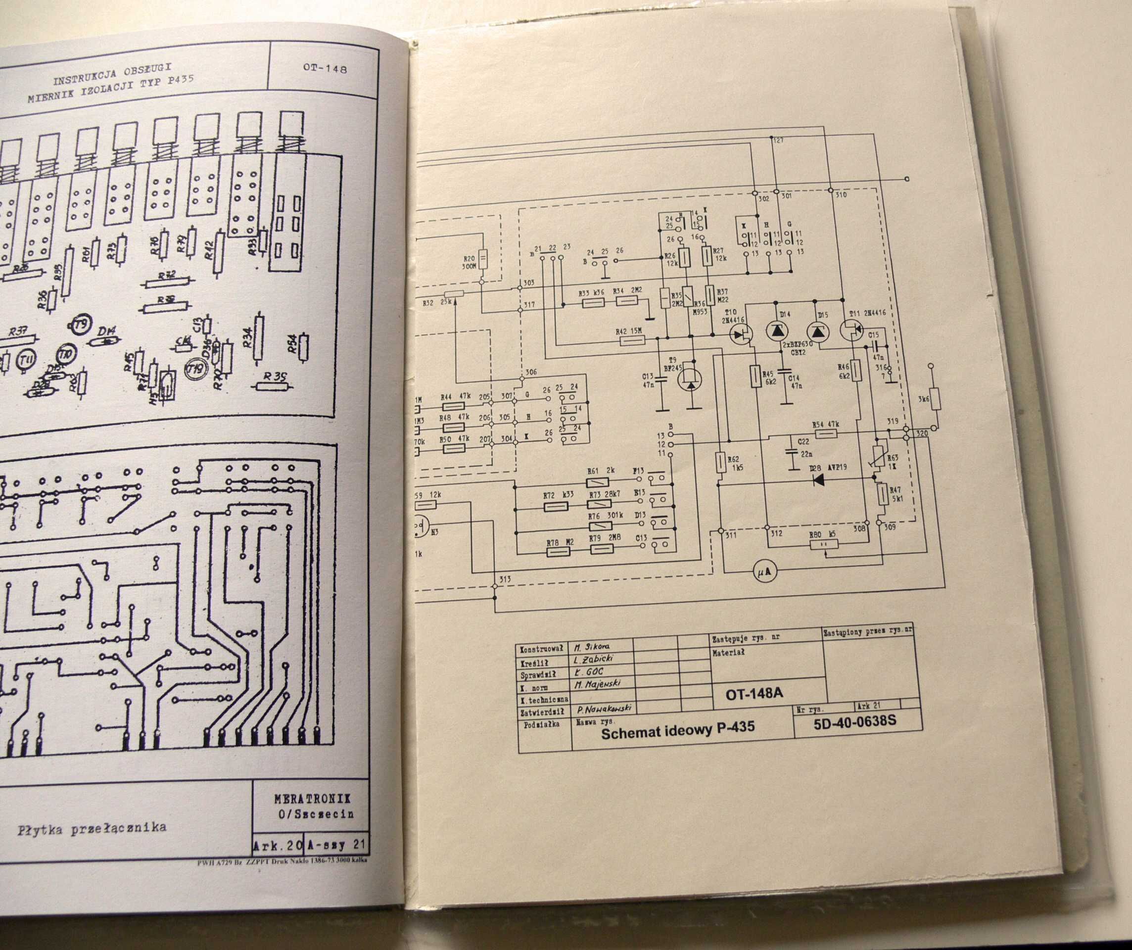 Instrukcja Miernik izolacji P-435 instrukcja MERATRONIK