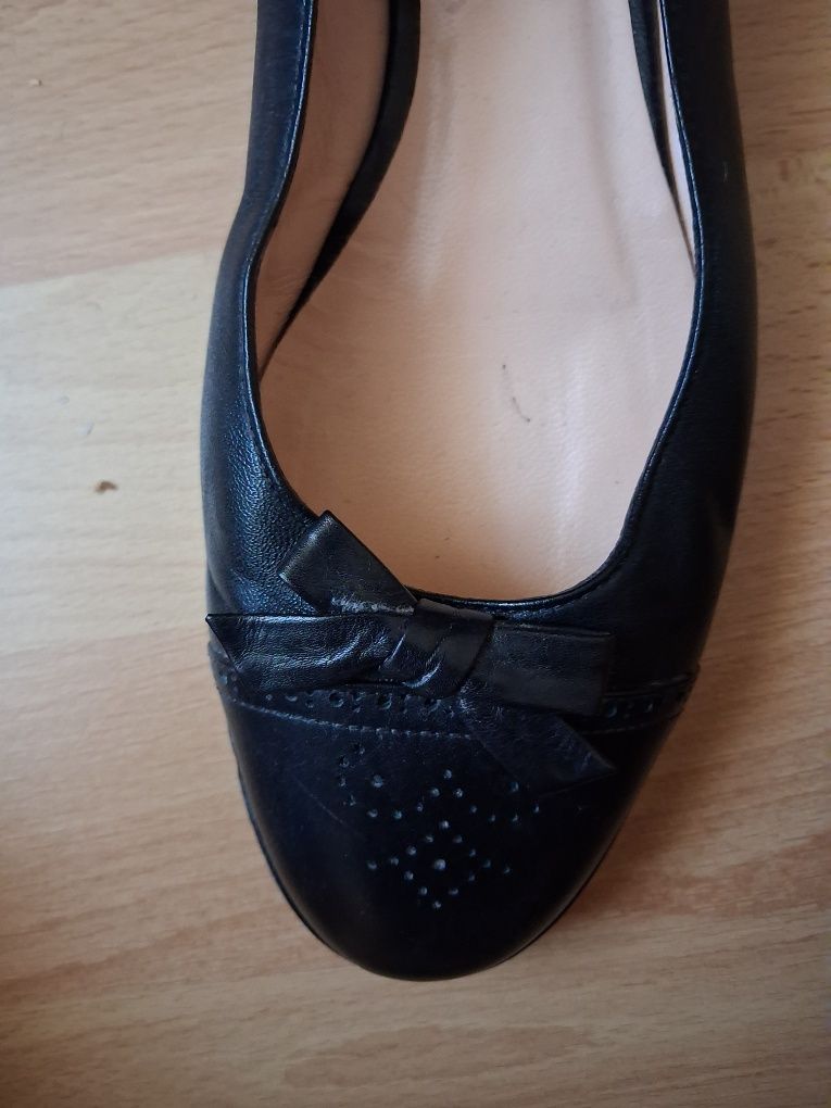 Nowe skórzane, wloskie baleriny 38