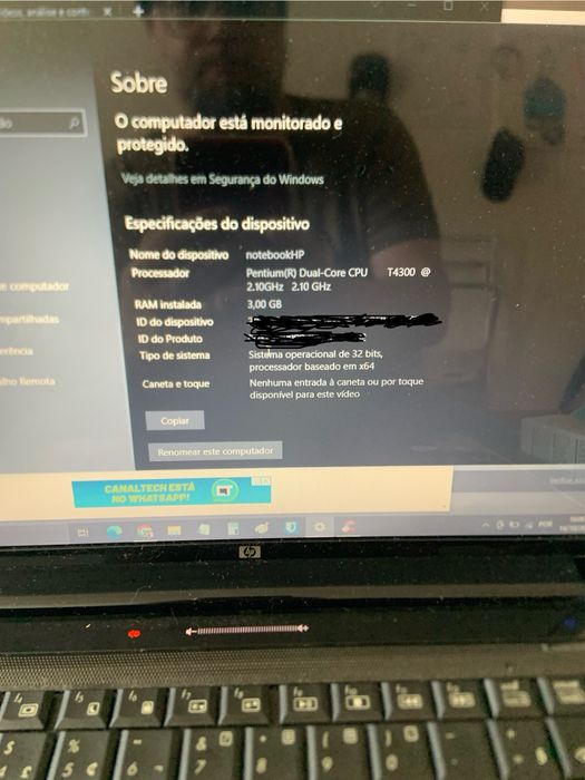 Notebook HP Pavilion PC