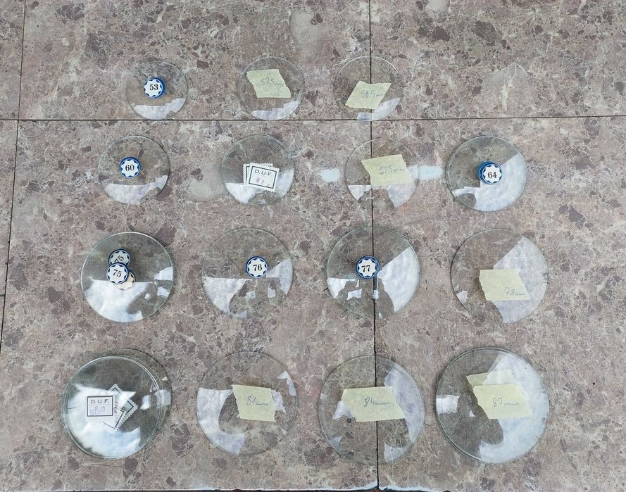 Szybka szkiełko wypukłe starego zegara budzika różne 53-87mm