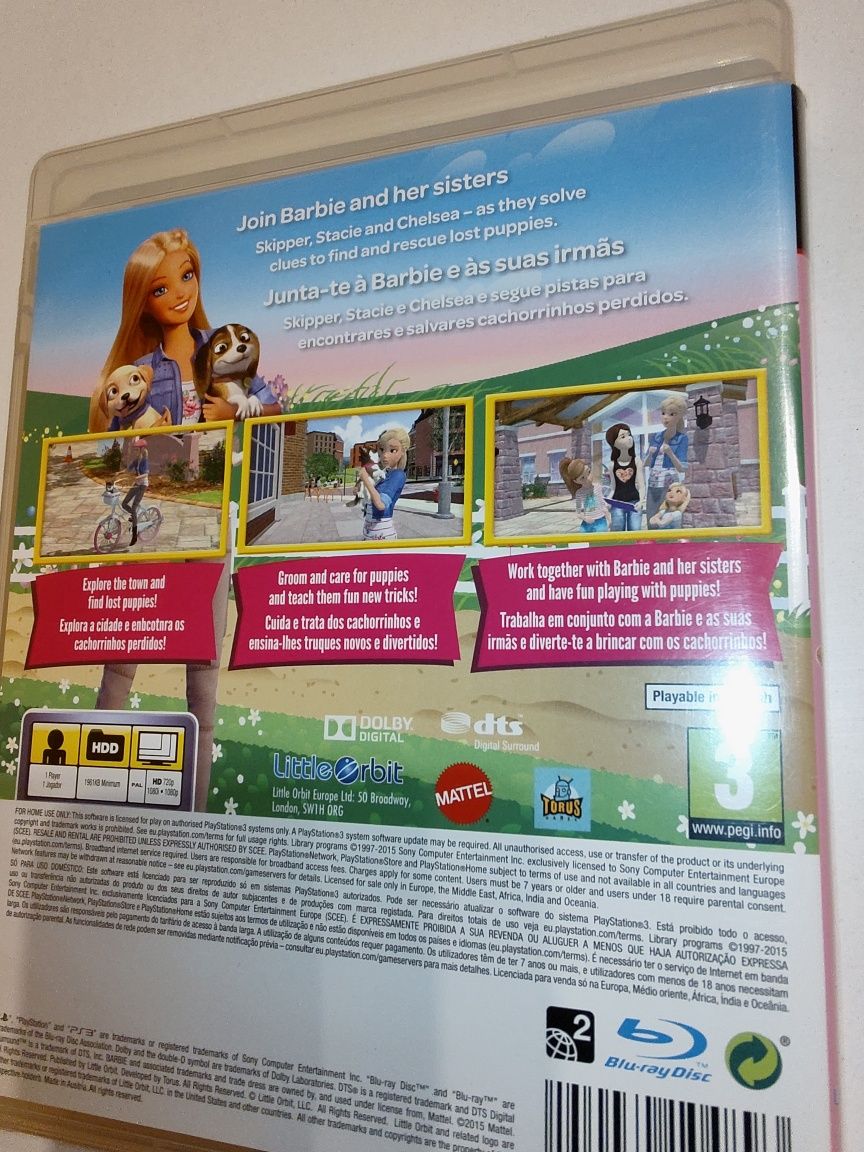 Barbie and her sisters Puppy Rescue na Sony PlayStation 3 ps3