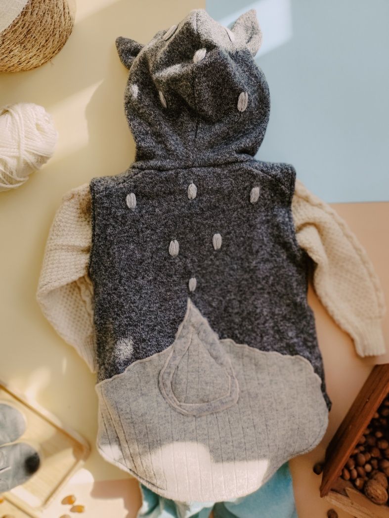 Bezrękawnik sarenka, kamizelka, wełna 100%, merino, kaszmir