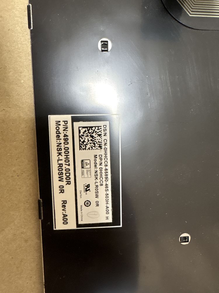 Dell inspiron 3878/3542/3541 кришка матриці, піддон
