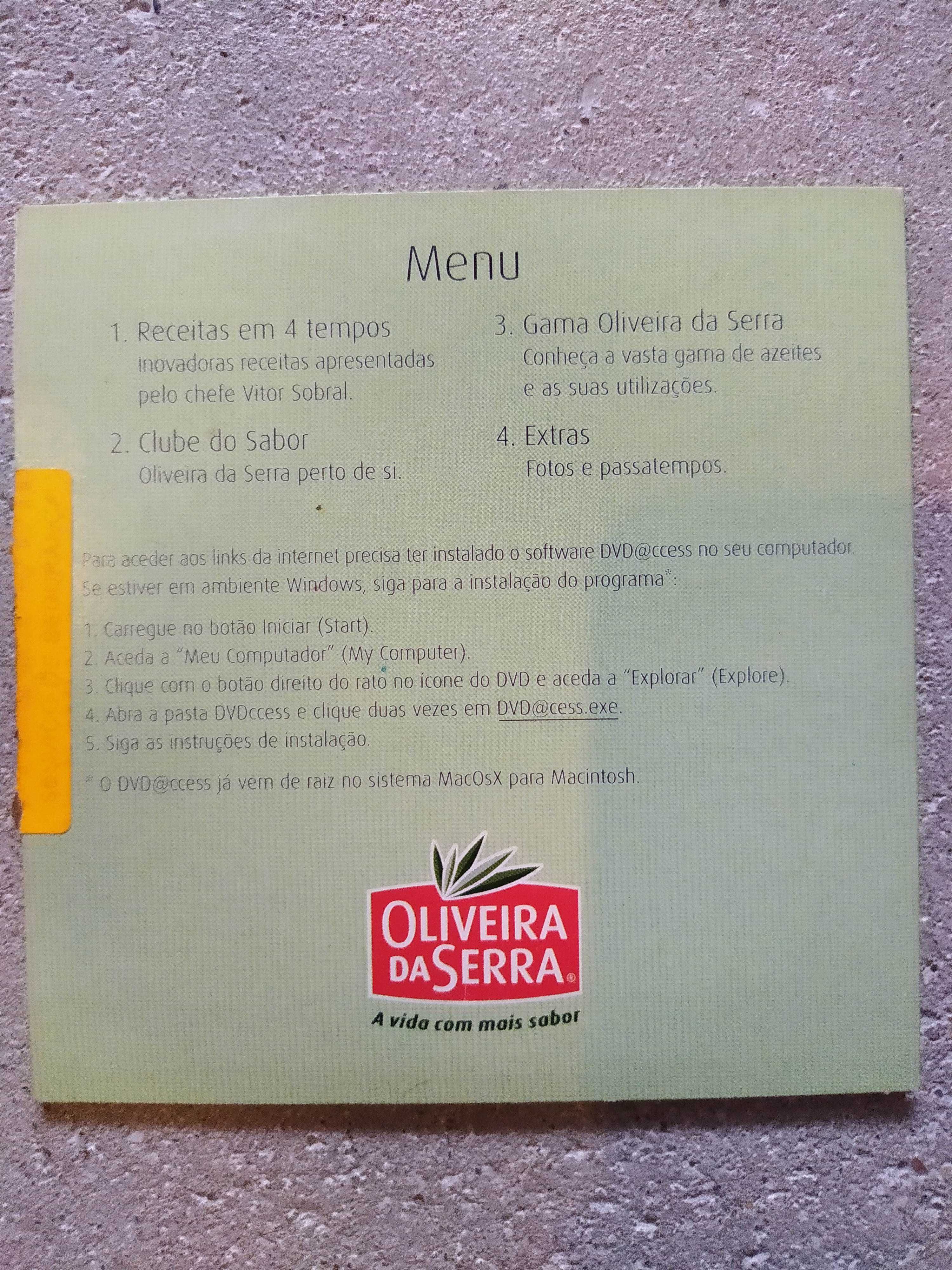 Cd de receitas Oliveira da Serra em 4 tempos