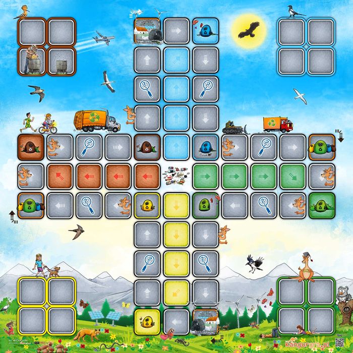 EKO GRA XXL dla DZIECI CHIŃCZYK segregacja śmieci odpadów 3 x 3 metra