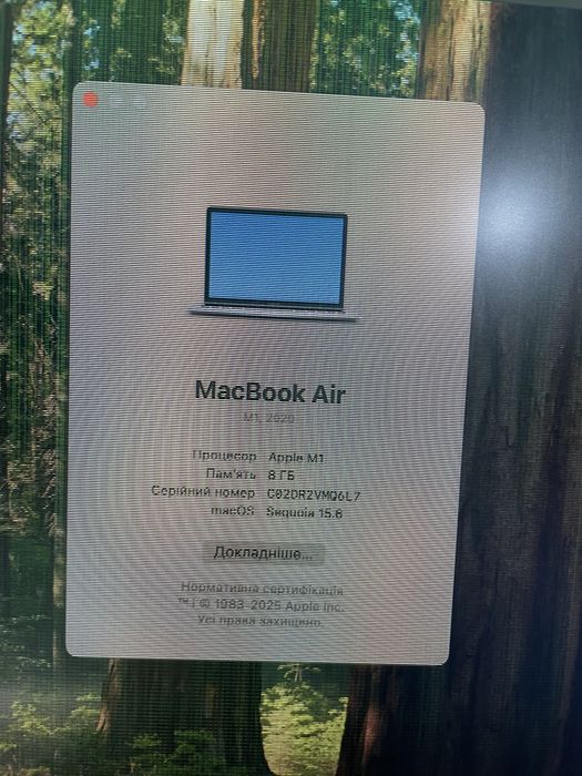 Macbook air m1 a2337 не працює монітор