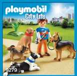 Figurki Playmobil City Life 9279 trener psów 10 el.