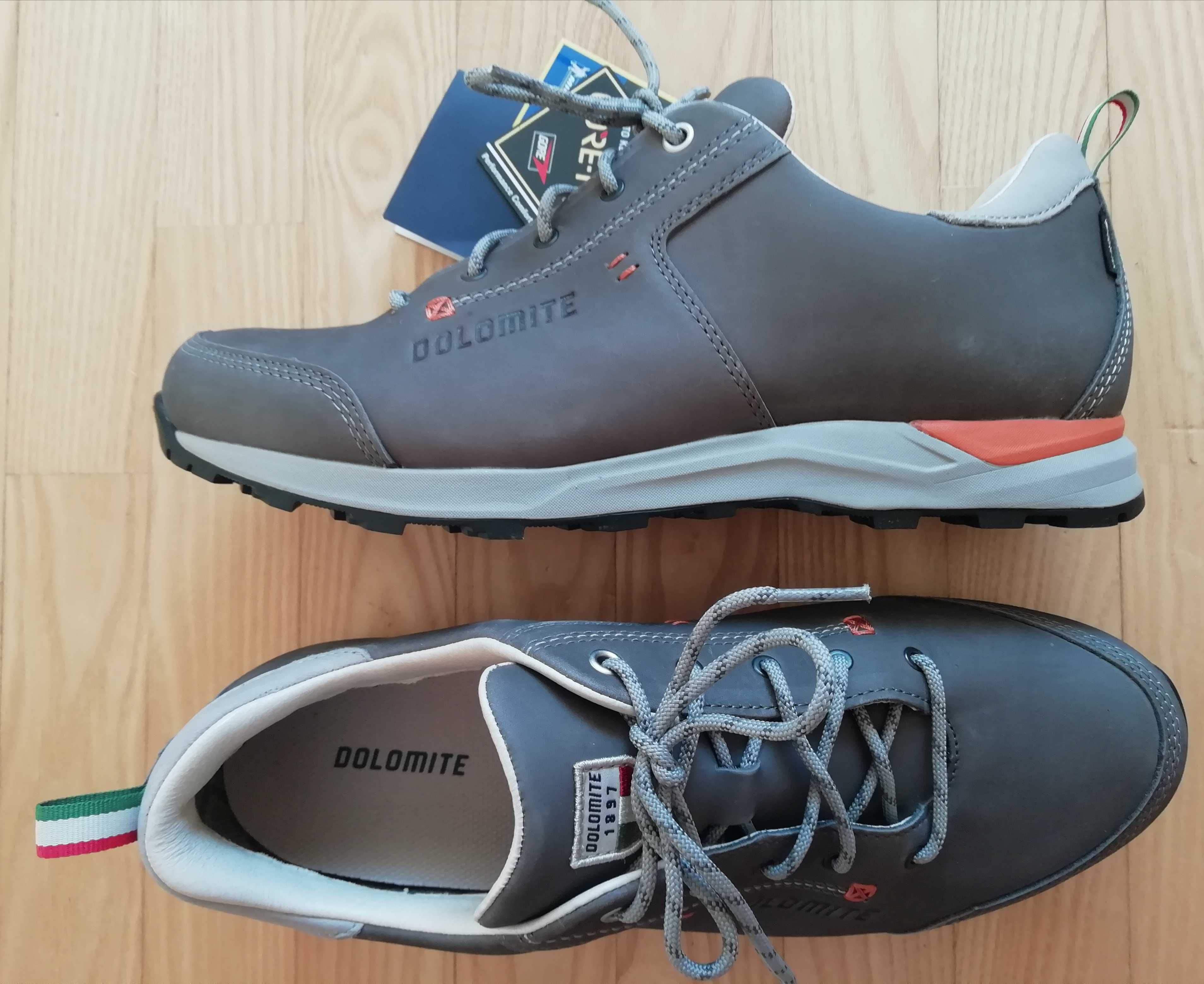 NOWE  r. 45 DOLOMITE GORE-TEX, Move Road Low GTX, podeszwa Michelin