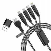 Kabel ładujący 4w2 (2 Lightning 1 USB-C 1 micro USB + wejści USB/USB-C