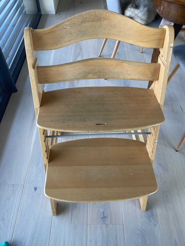 Drewniane krzesło krzesełko dla dziecka