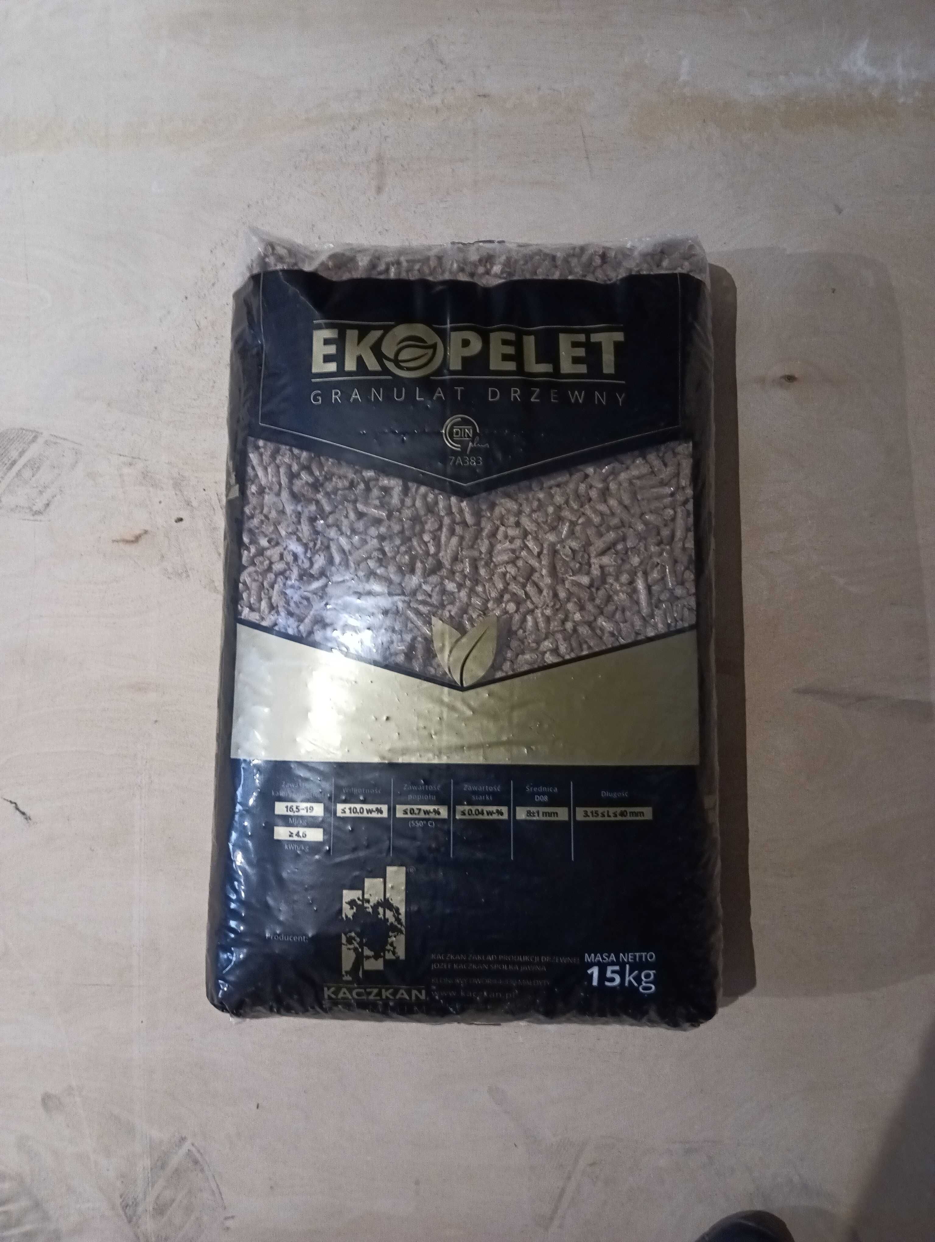 Pellet dąb 8mm - producent Kaczkan pelet