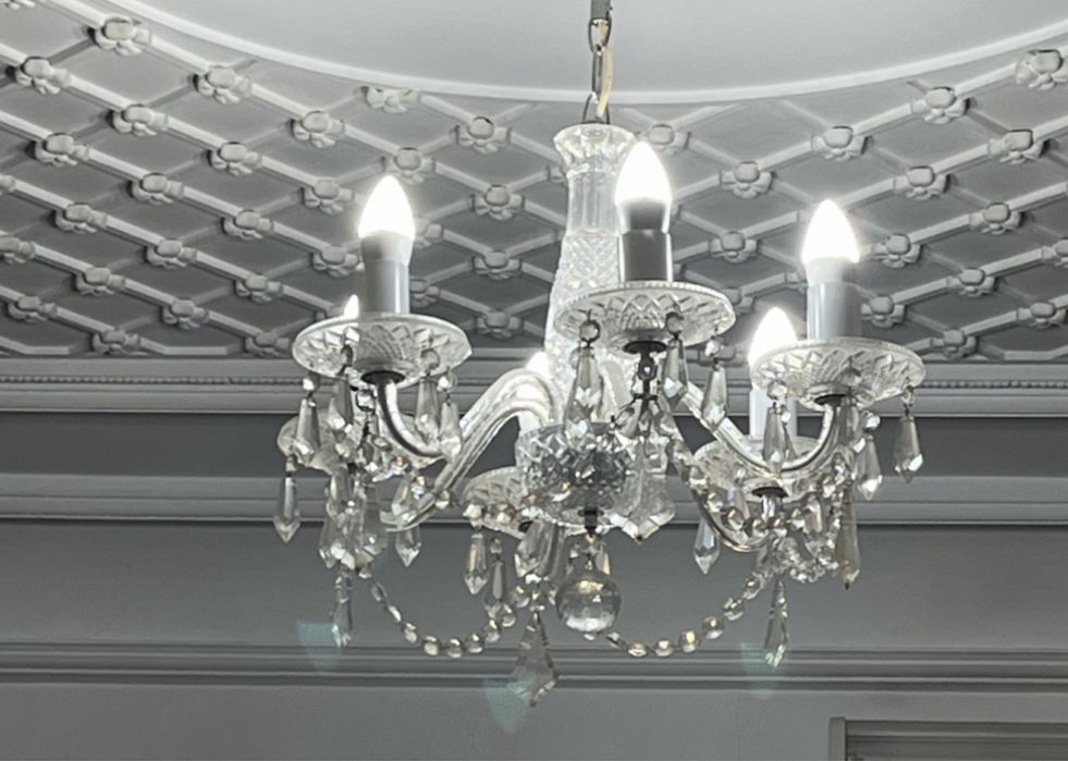 Żyrandol kryształowy 6-ramienny