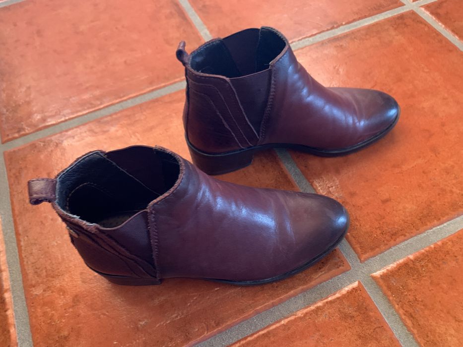 Botas bordô como novas tamanho 37