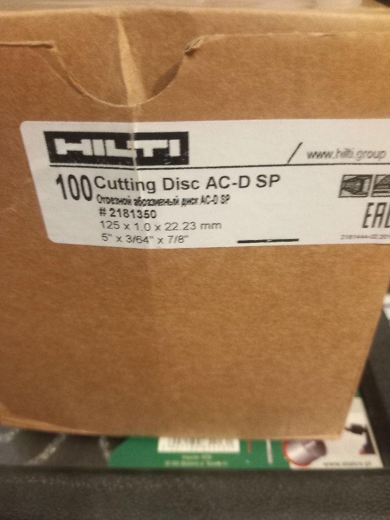 HILTI Tarcza do ciecia metalu Premium 125x1,0mm STAL Inox - 100 szt