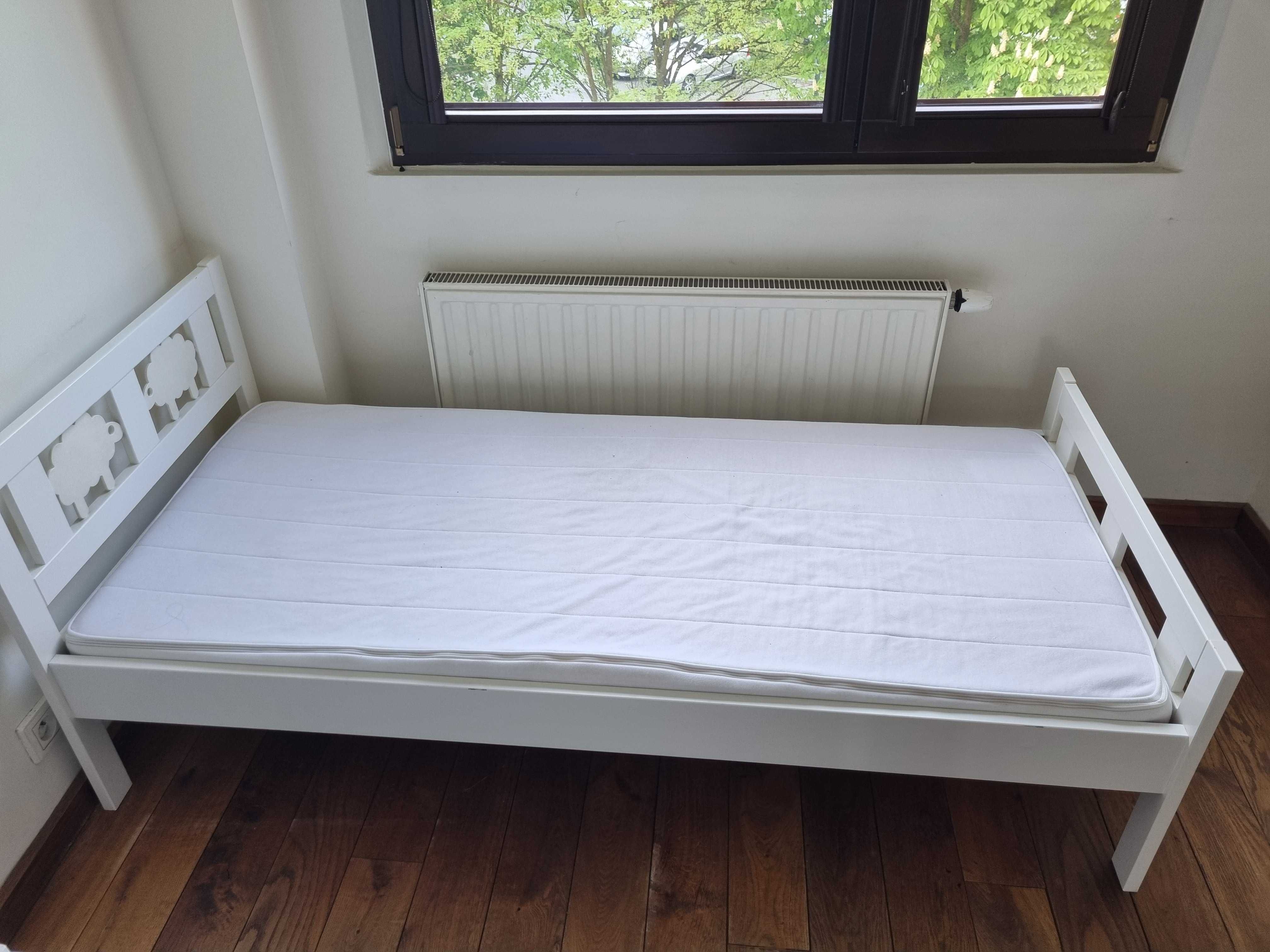 Łóżko dzieciece Ikea Kritter 70x 160 z materacem