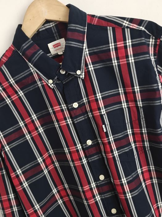 Levi's koszula w kratkę męska długi rękaw L
