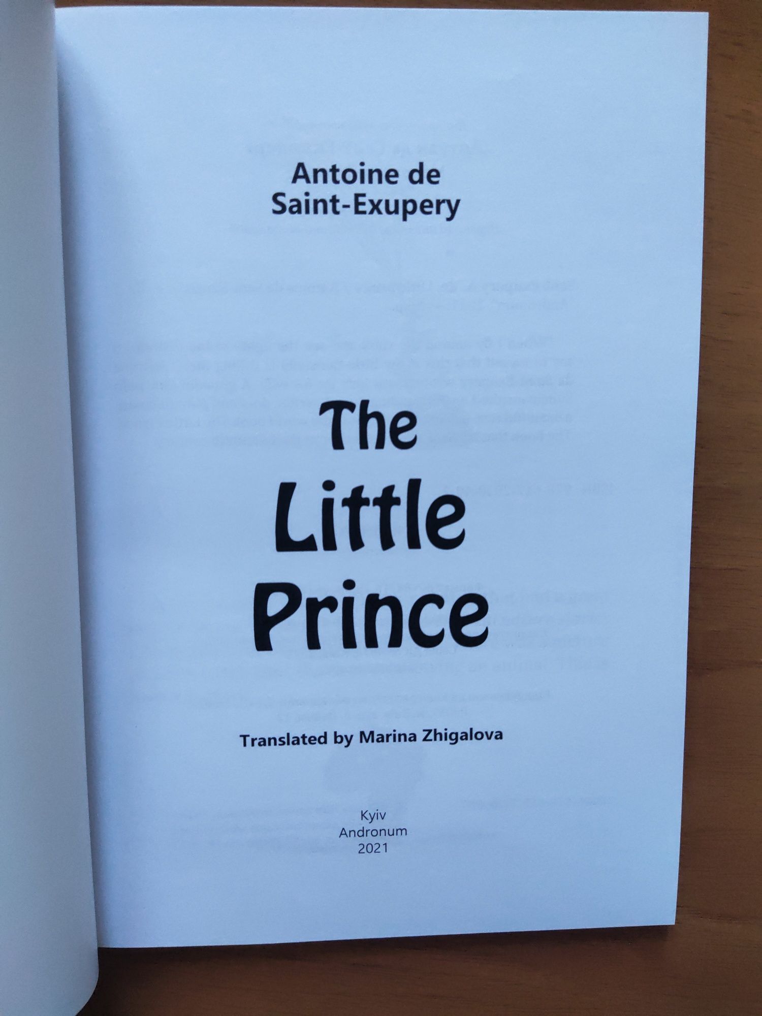 The Little prince - Antoine de Saint-Exupery