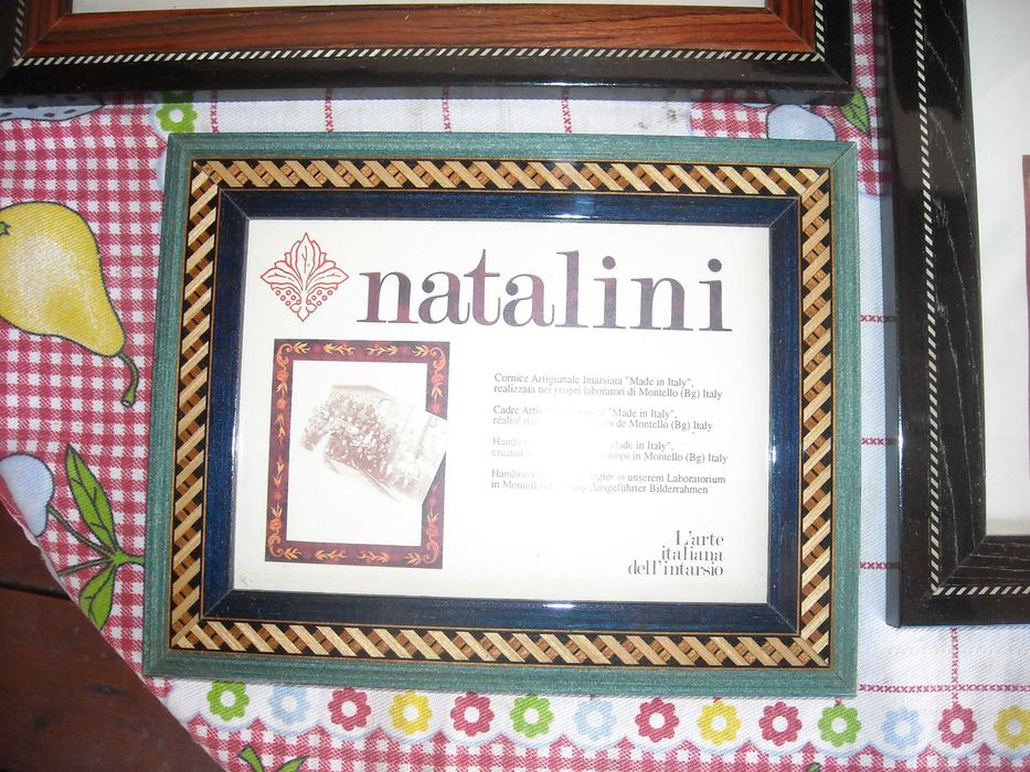 Moldura italiana vintage antiga-Novo