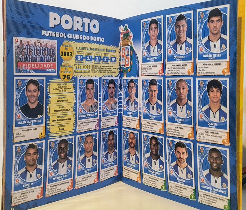 Caderneta cromis futebol 14/15 completa