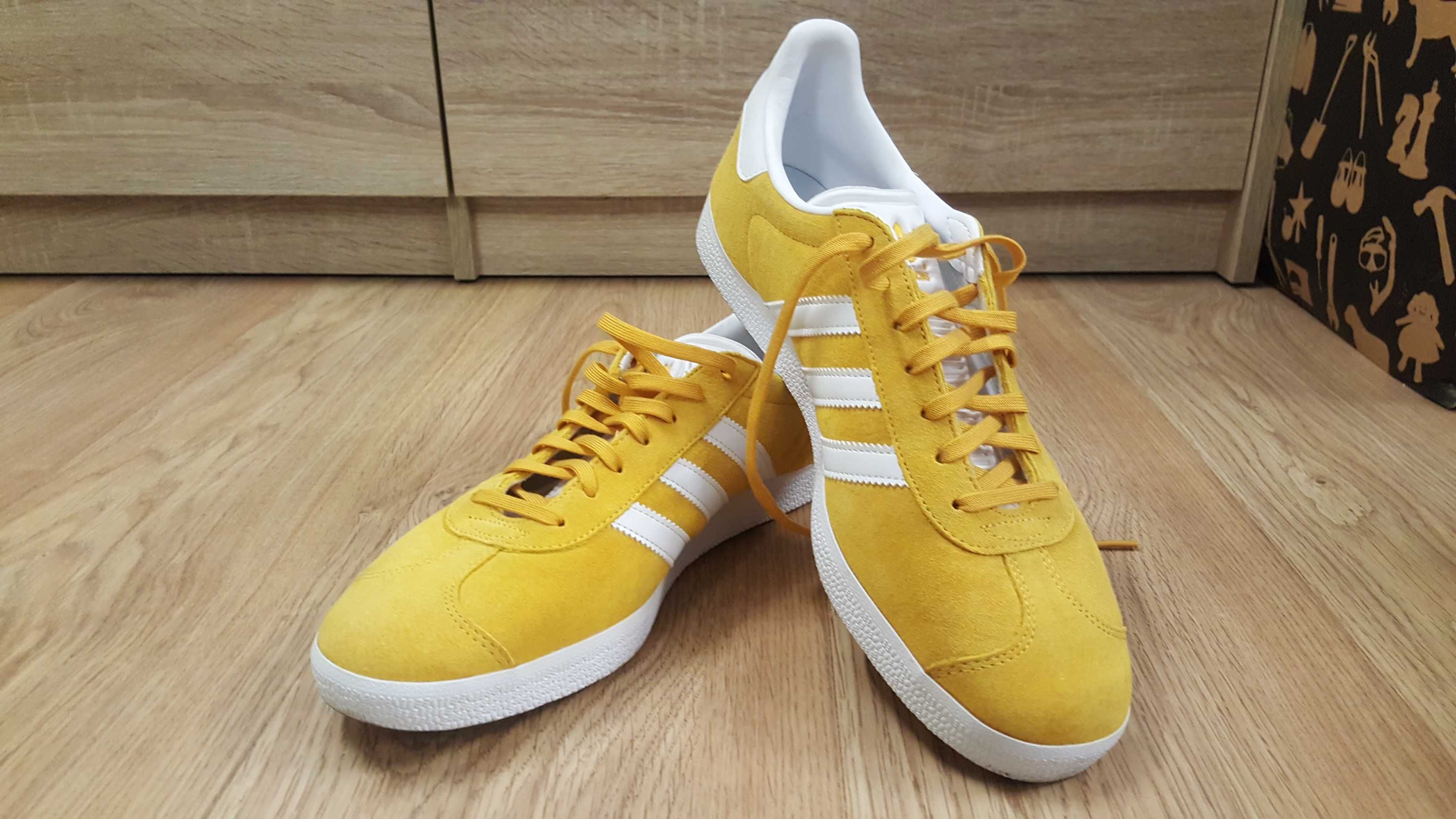 Buty Adidas Gazelle żółte 43,5 27cm wkładka