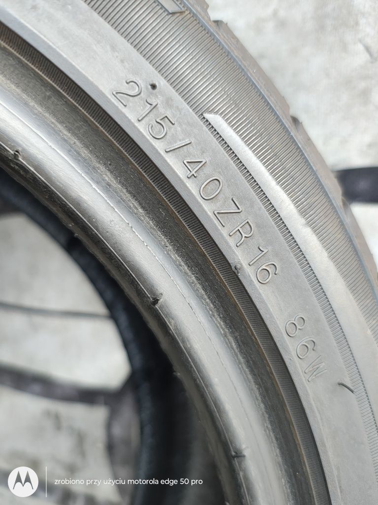 215/40r16 86W Kumho Ecsta SPT