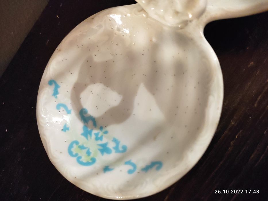 Przyprawnik bogucice podstawka porcelana sygnatura prl vintage B