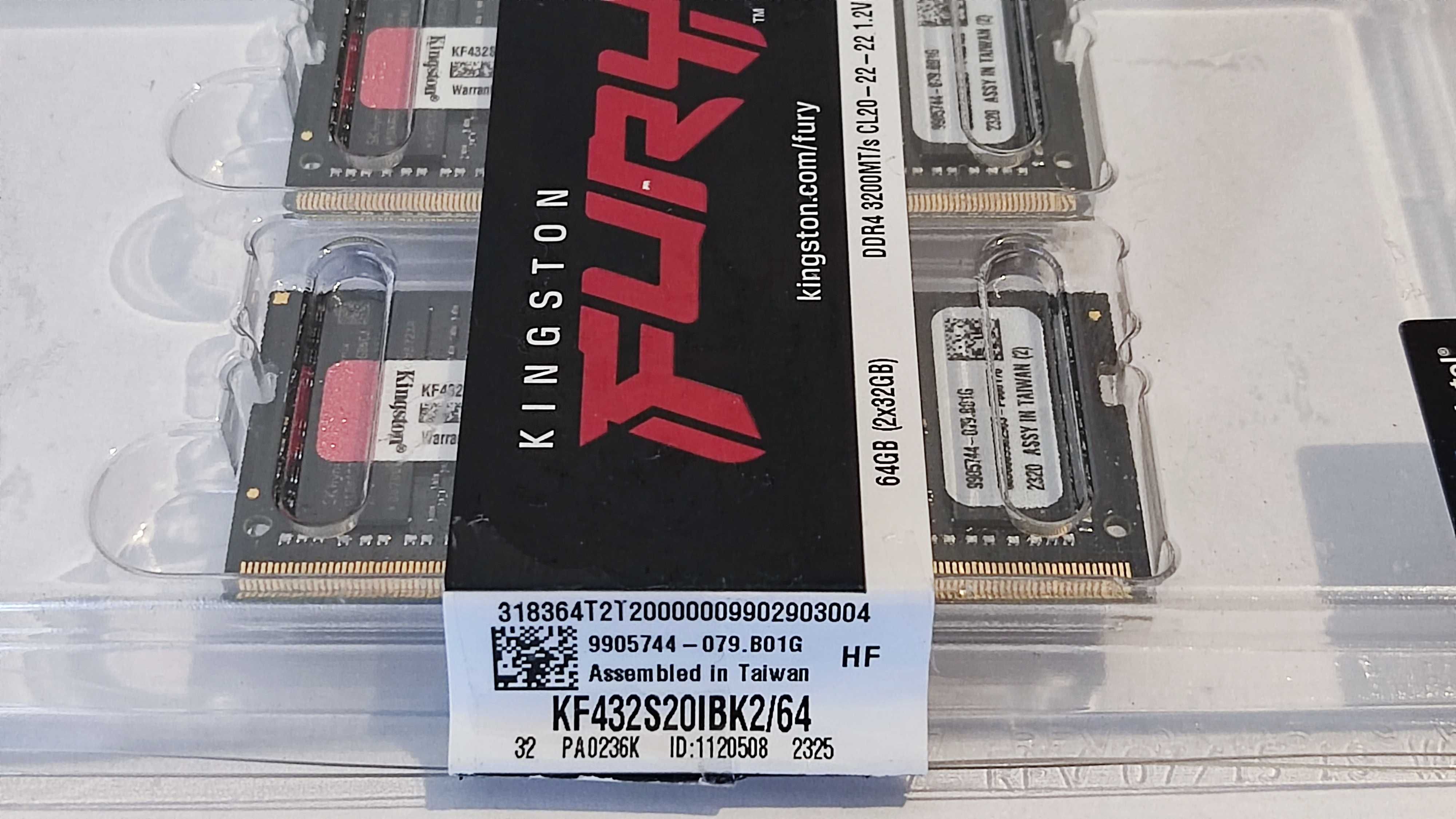 Pamięć RAM Kingston FURY Impact DDR4 dla Gracza 64GB (2x32GB)- 3200MHz