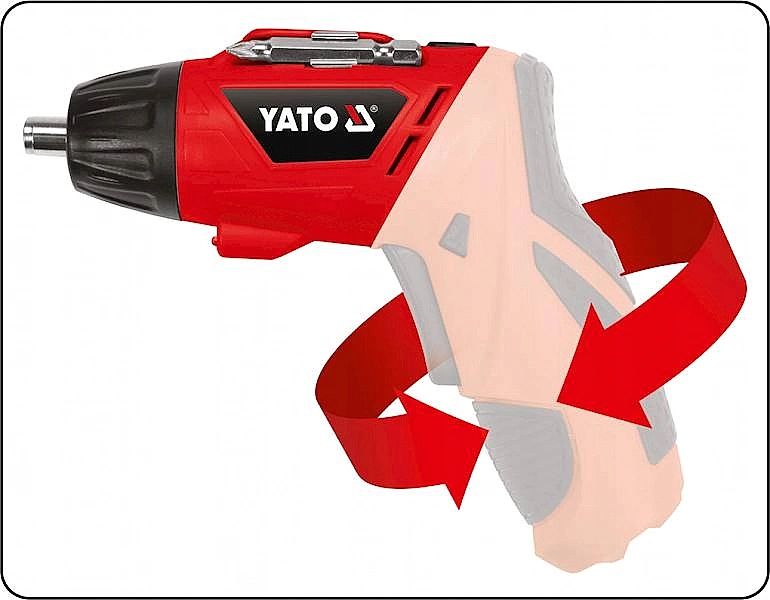 Wkrętarka Mini Akumulatorowa Prosta Łamana 3,6V 1,3Ah Yt-82760 Yato