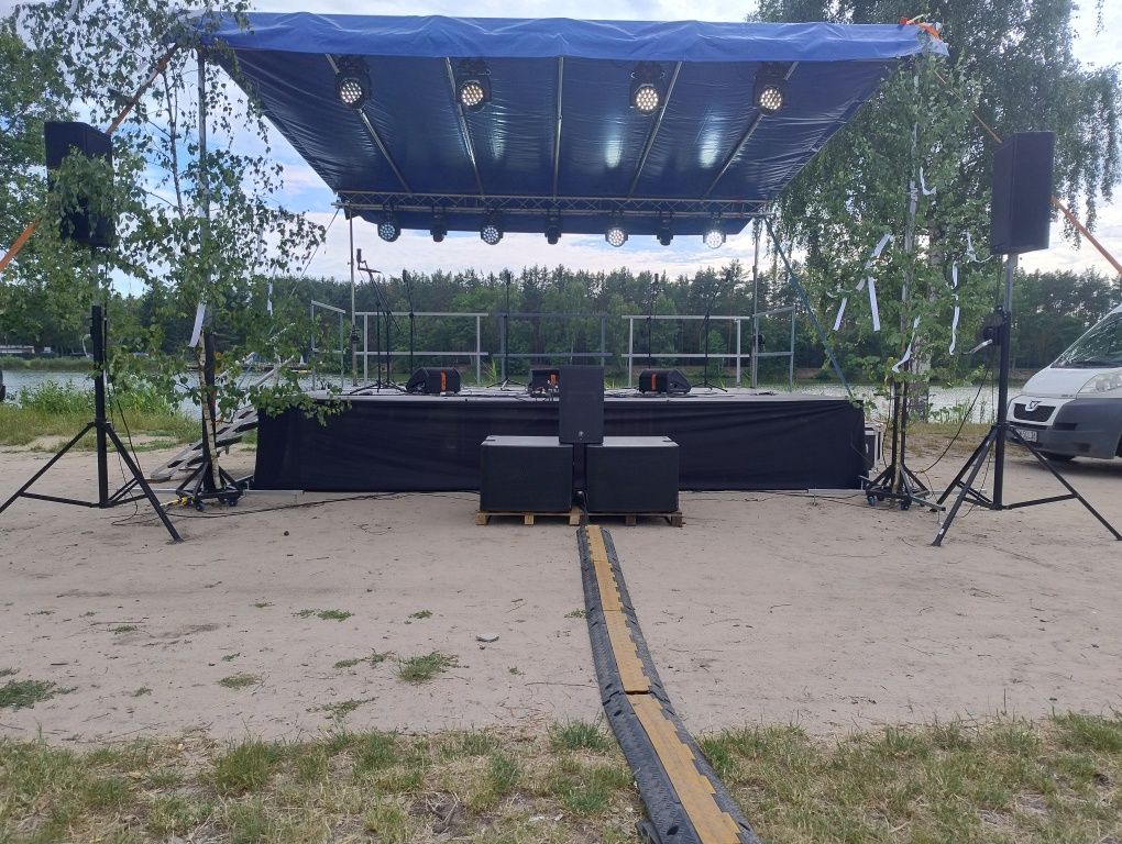 Scena nagłośnienie dj ławostoły namioty