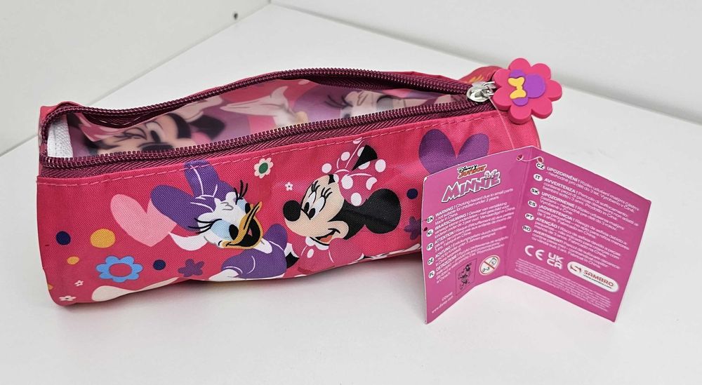 Piórnik tuba Disney Myszka Minnie Kaczka Daisy 22 x 8 cm
