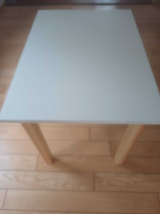 NOWY biały stół kuchenny drewniany sosnowy 100x70 stolik do kuchni