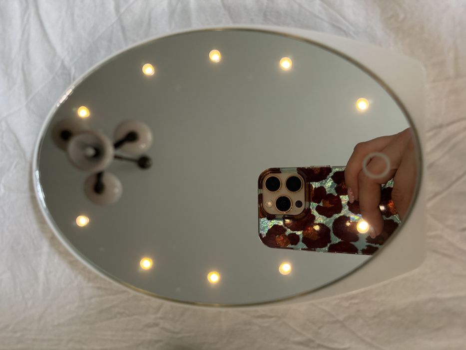 Lusterko podróżne podświetlane ideen welt rossman białe na baterie