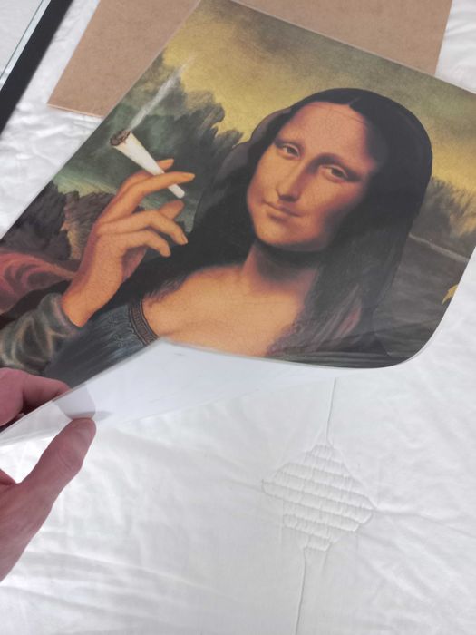Moldura MonaLisa A Fumar