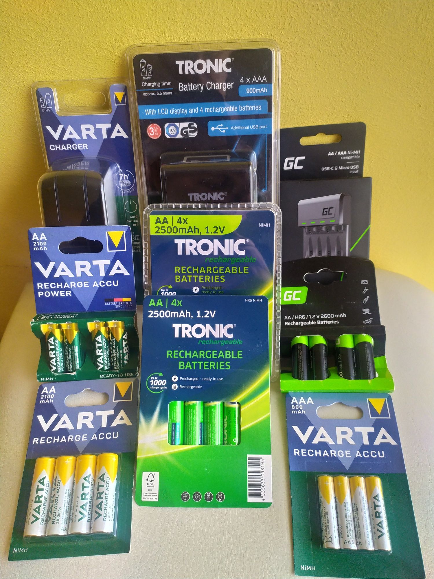 акумулятори NiMH TRONIC. Розмір – АА 2500mah