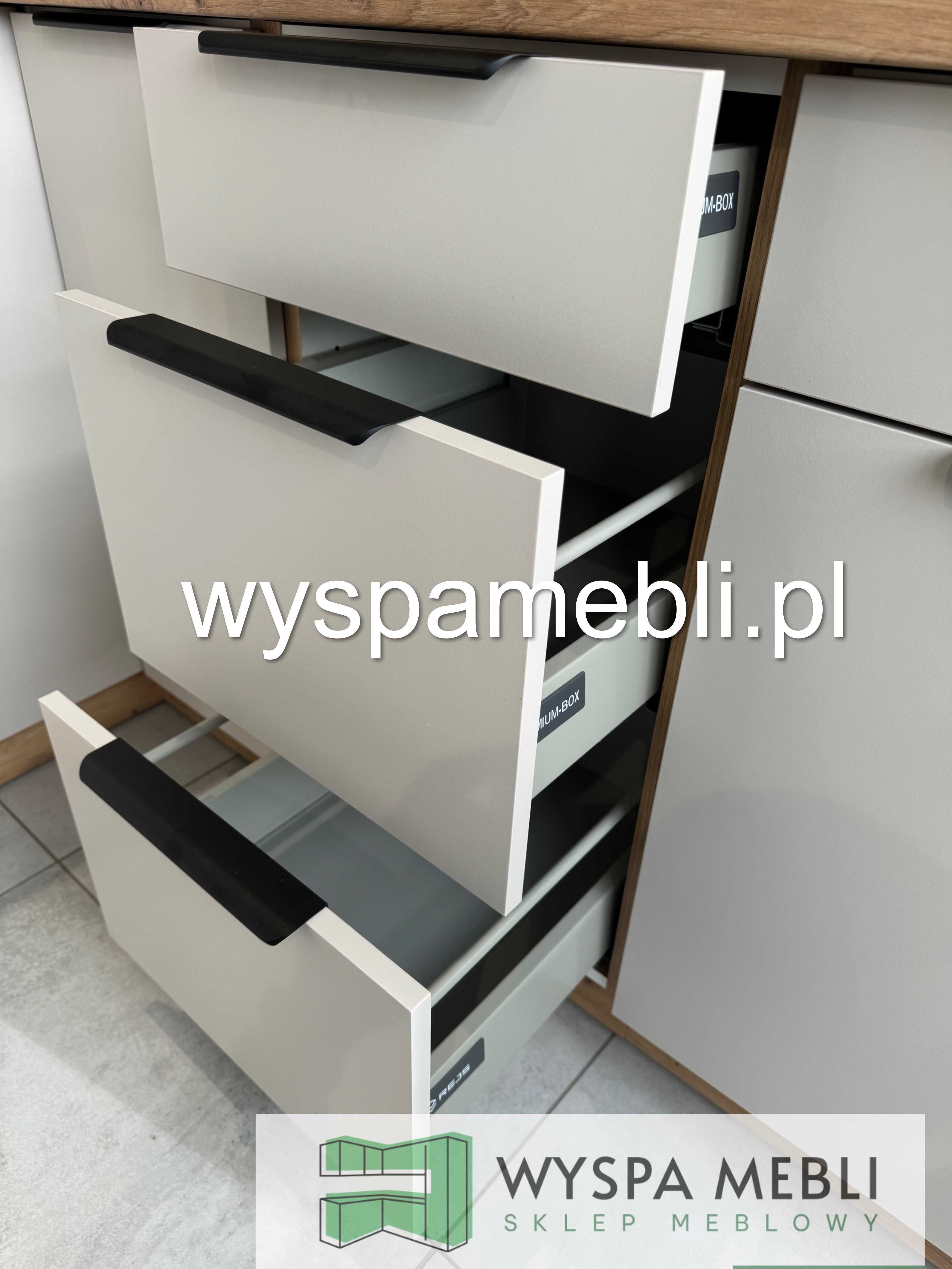 NOWA kuchnia meble kuchenne 260cm kaszmir czarny darmowa dostawa