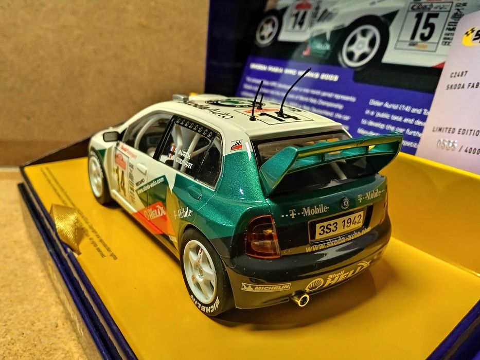 SlotCar 1/32 Scalextrc Sports Skoda Fabia WRC Works 2003 Ediç Limitada