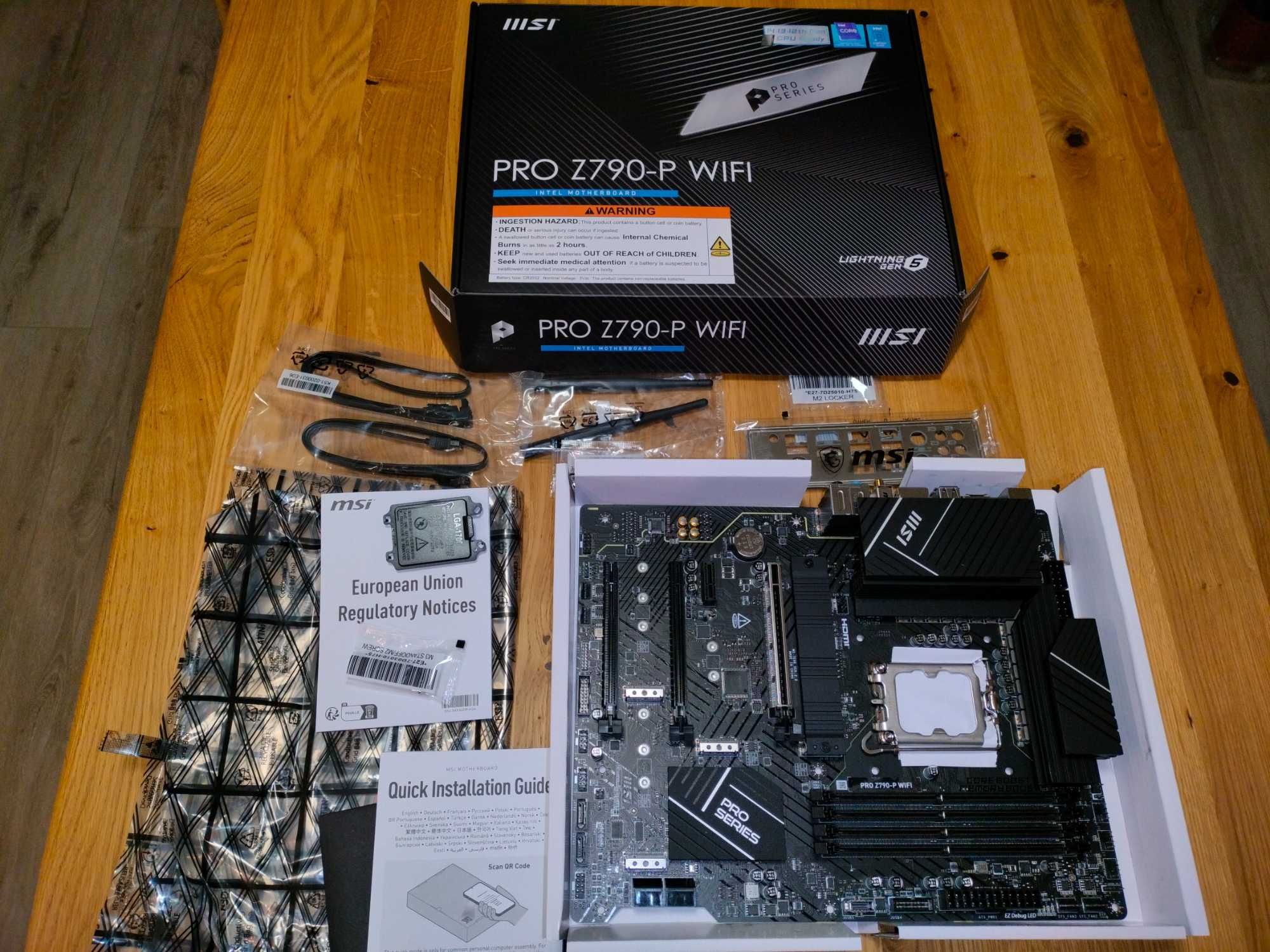 Материнська плата MSI PRO Z790-P WIFI/4xDDR5 7000+/МГц/Socket 1700/АТХ