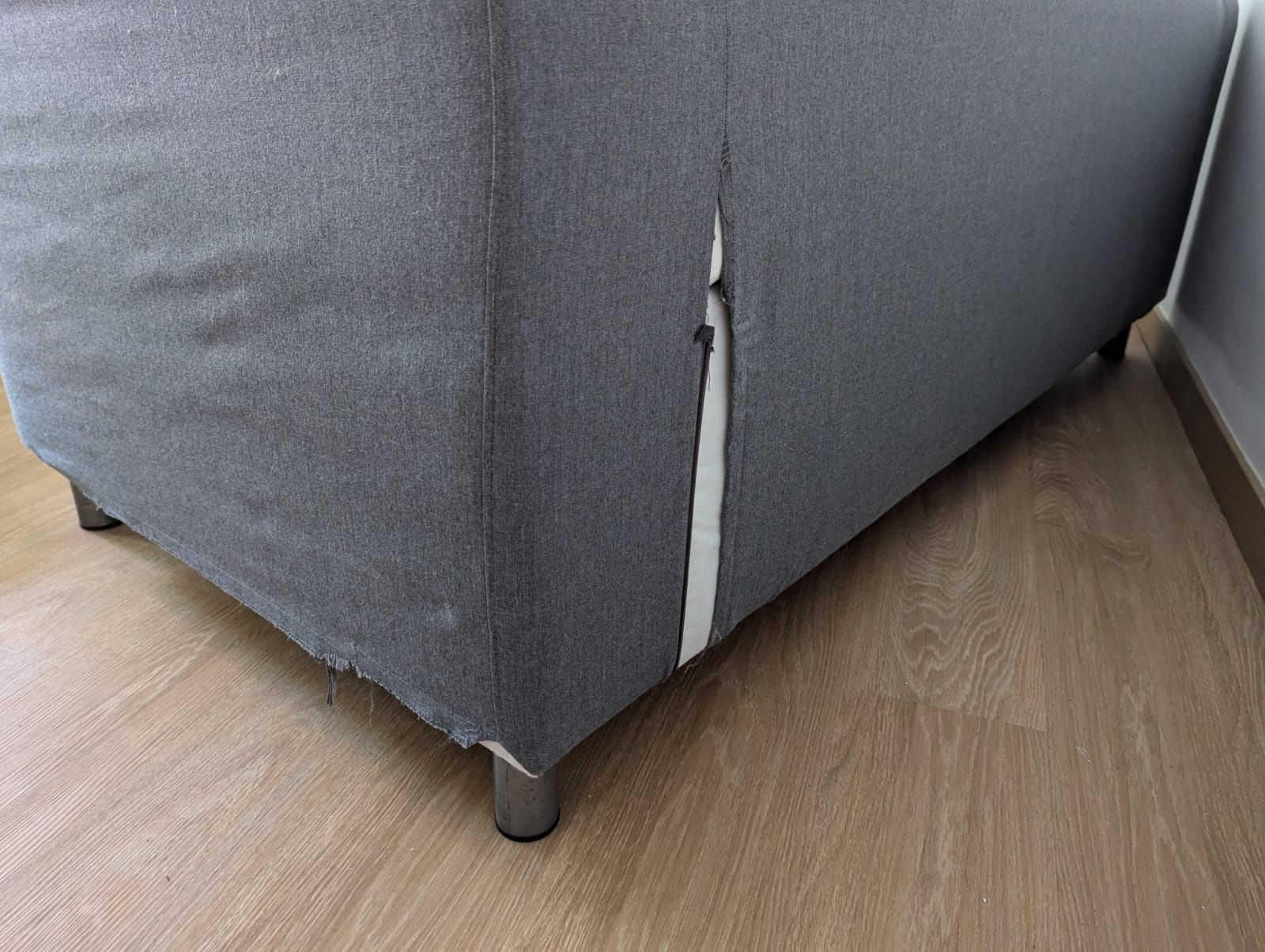 IKEA mMóvel KLIPPAN, Sofá 2 lugares, Vissle cinz