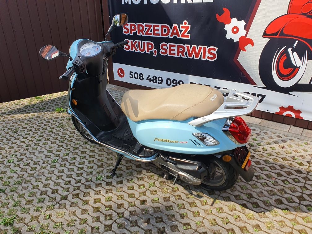 Skuter SYM FIDDLE II 50 4T w bardzo dobrym stanie TRANSPORT RATY