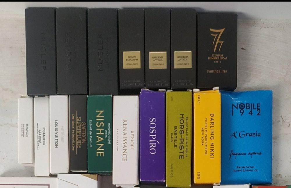 Mugler, Armani Prive, D.S.&Durga, Kilian, Nobile 1942, Nishane