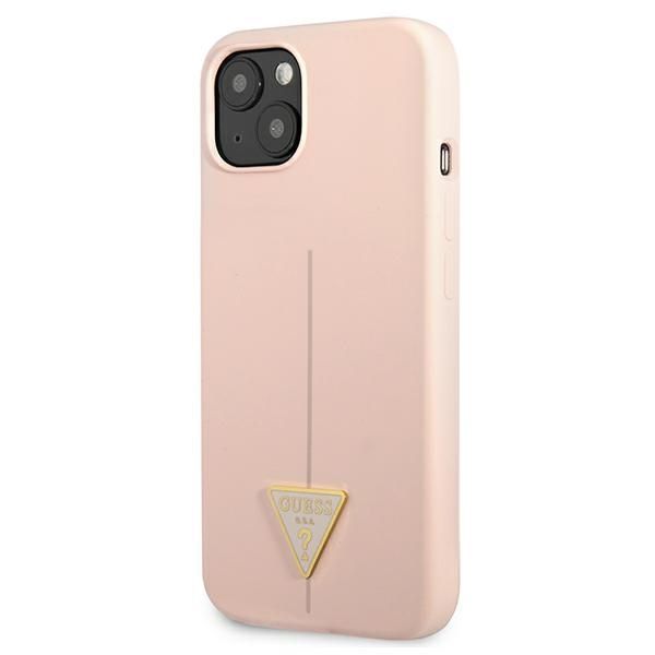 Guess Silicone Triangle Logo - Etui Iphone 13 (Różowy)